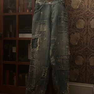 Magnolia Pearl Distressed Blue Denim